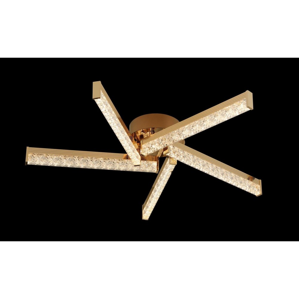 Luxurious Design Metallic Acrylic Ceiling LED Lamp