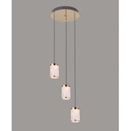 Chinese style simple Acrylic Cylindrical LED pendant light