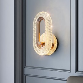 Light luxury Bedroom Living Room Acrylic Ring Led Wall Light