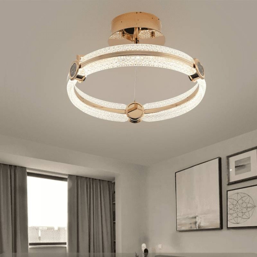 Gorgeous high grade aluminum acrylic ring hanging pendant light 