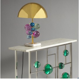 Modern luxury Color Crystal metal LED Table light