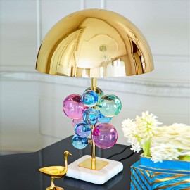 Modern luxury Color Crystal metal LED Table light