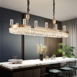 Simple Atmospheric Crystal Cylindrical LED Pendent Light