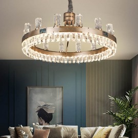 Simple Atmospheric Crystal Cylindrical LED Pendent Light