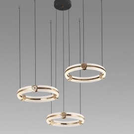 Nordic Light Luxury Acrylic Gold Belt LED Pendant Light