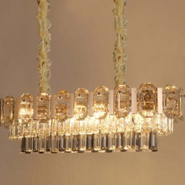 Nordic Modern Villa Living Room Gorgeous LED Crystal Pendent light