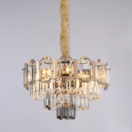 Nordic Modern Villa Living Room Gorgeous LED Crystal Pendent light