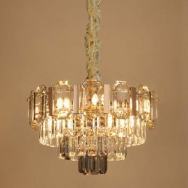 Nordic Modern Villa Living Room Gorgeous LED Crystal Pendent light