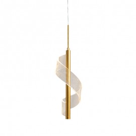 Simple modern atmosphere  Copper Acrylic LED suspended lamps