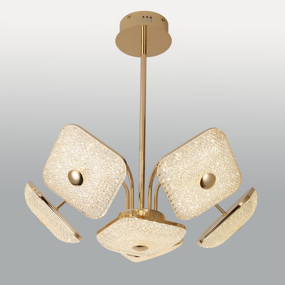 Modern Luxury Metallic Acrylic LED Pendant Lamp