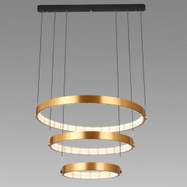 Home Modern Luxury  Metal Ring  Acrylic  LED Pendant Lamp