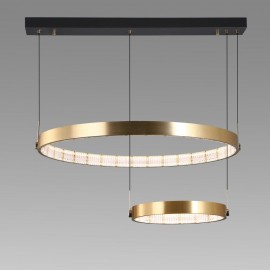 Home Modern Luxury  Metal Ring  Acrylic  LED Pendant Lamp