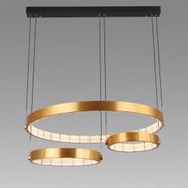 Home Modern Luxury  Metal Ring  Acrylic  LED Pendant Lamp