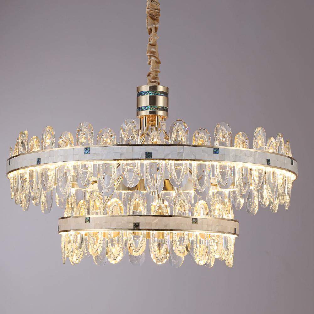 Simple Atmosphere Shell Crystal LED Pendent Lamp 