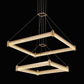 Luxury high grade metal acrylic square LED pendant lamp