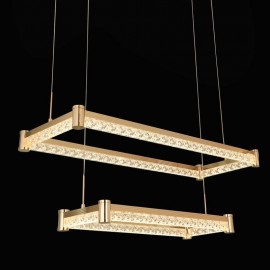 Luxury high grade metal acrylic square LED pendant lamp