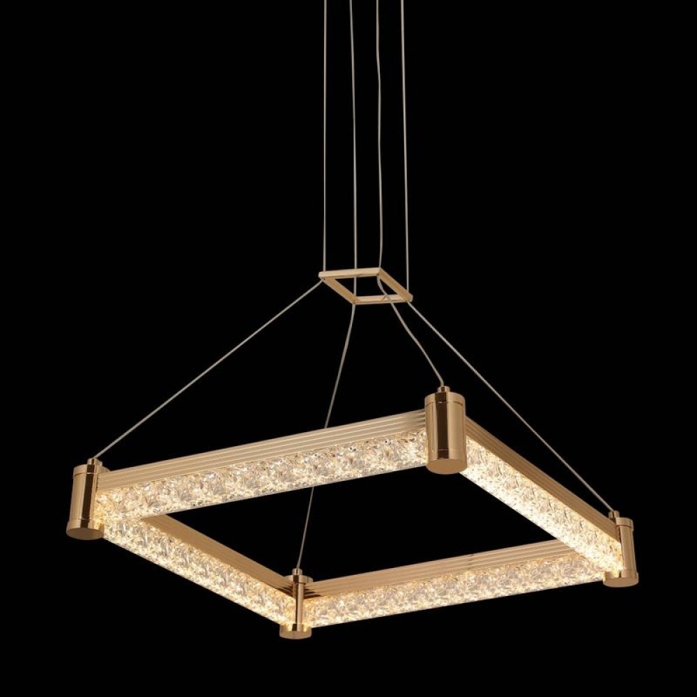 Luxury high grade metal acrylic square LED pendant lamp