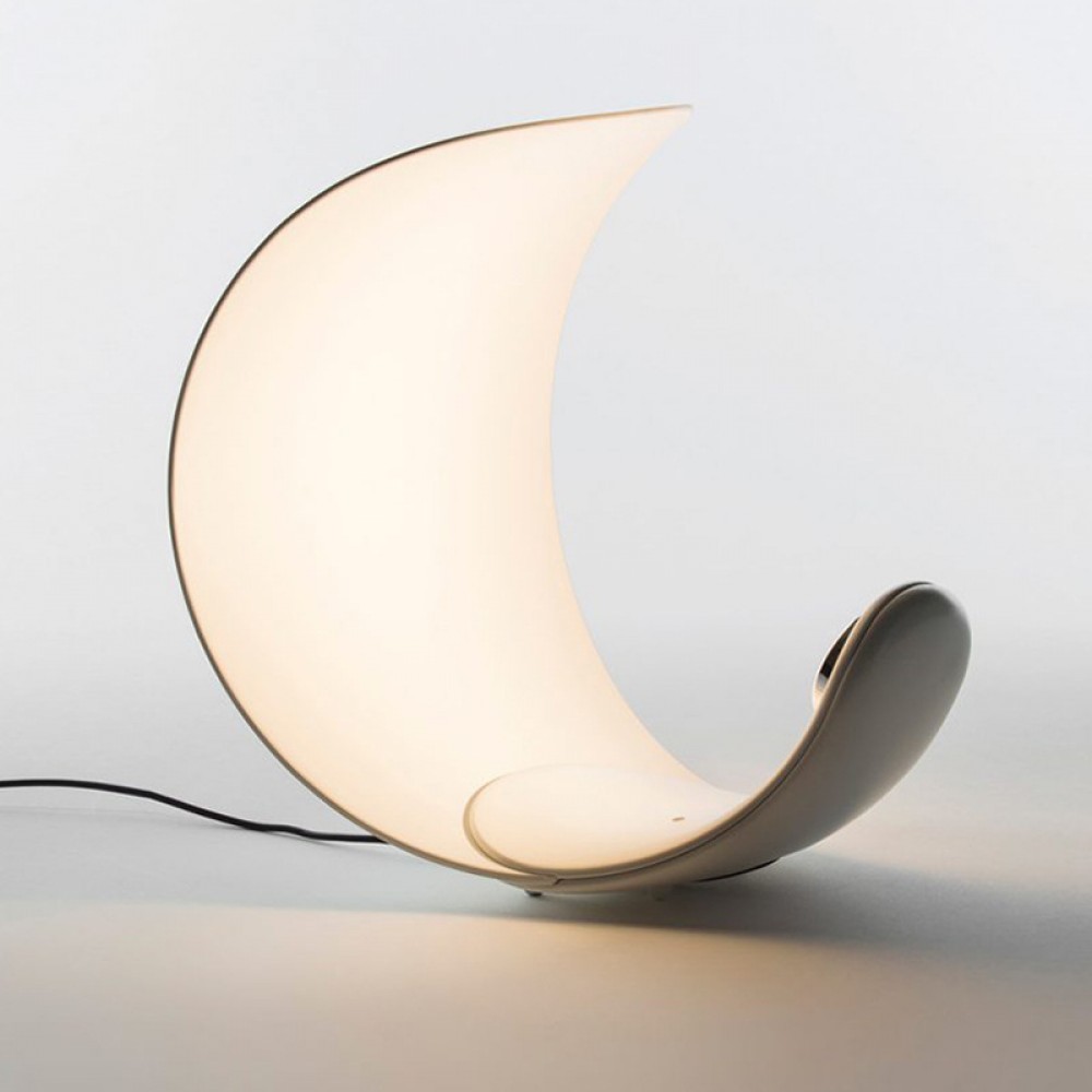 Birthday gift Crescent moon simple acrylic touch LED table lamp