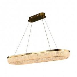 Interior luxury hanging decorative crystal LED pendant light