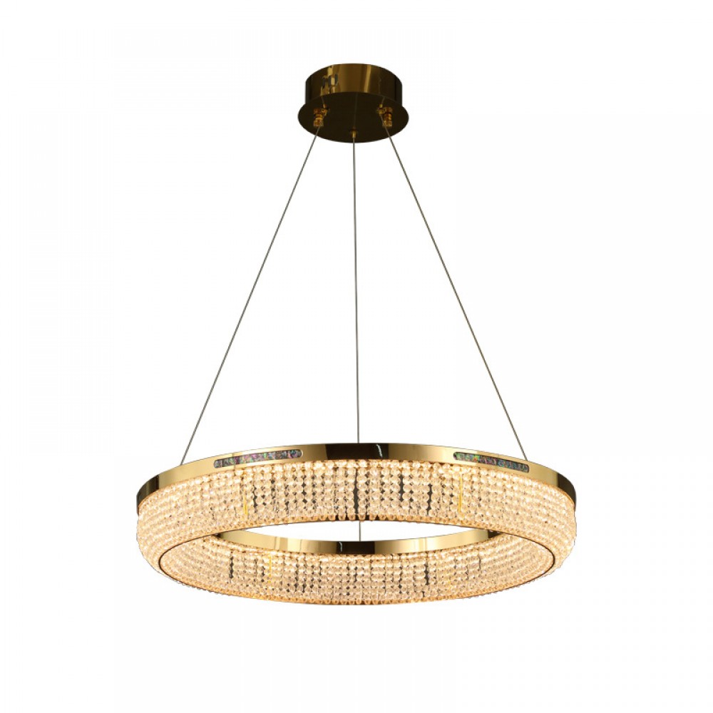 Interior luxury hanging decorative crystal LED pendant light