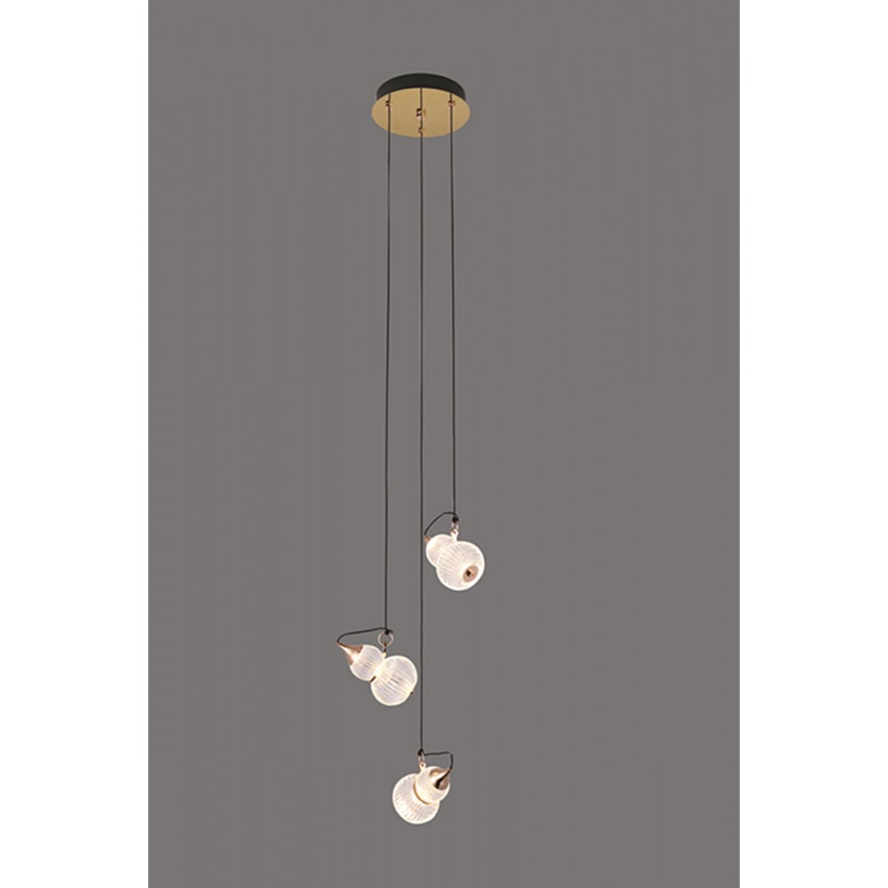 Creative Chinese style crystal gourd LED pendant lamp