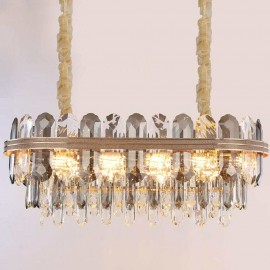 European style light luxury living room postmodern crystal LED pendent light