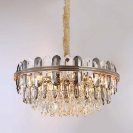 European style light luxury living room postmodern crystal LED pendent light