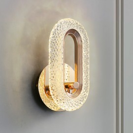Light luxury Bedroom Living Room Acrylic Ring Led Wall Light