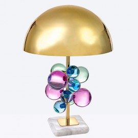 Modern luxury Color Crystal metal LED Table light